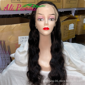 Factory wholesale body wave heap13X4HD Swiss Lace Frontal Wig Raw Virgin Cuticle Aligned Wig Brazilian Human Hair Lace Front Wig